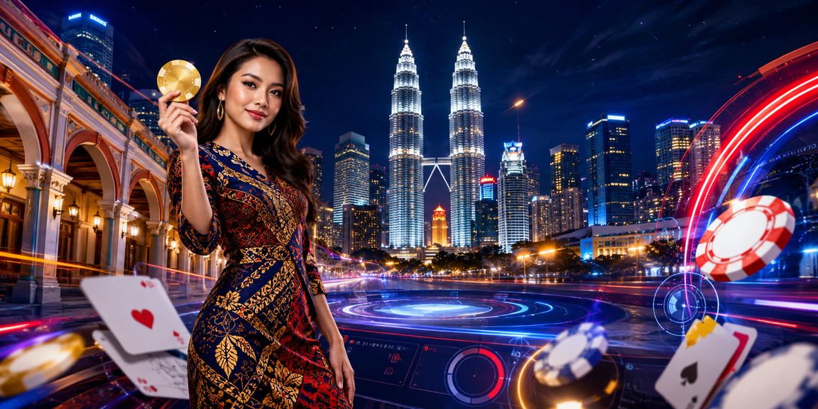 Pengguna Kuala Lumpur bermain permainan kad dalam talian dengan tema batik Malaysia yang unik