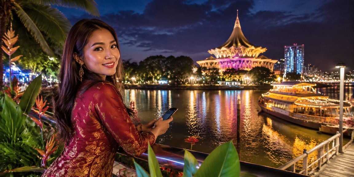 Pengguna bertaruh kriket menggunakan telefon pintar di Kuching dengan antaramuka responsif